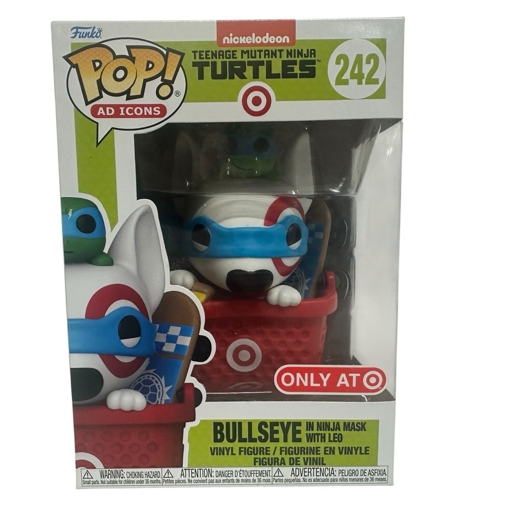 Funko Pop 242 TMNT Bullseye in Ninja Mask with Leonardo Target Exclusive NEW